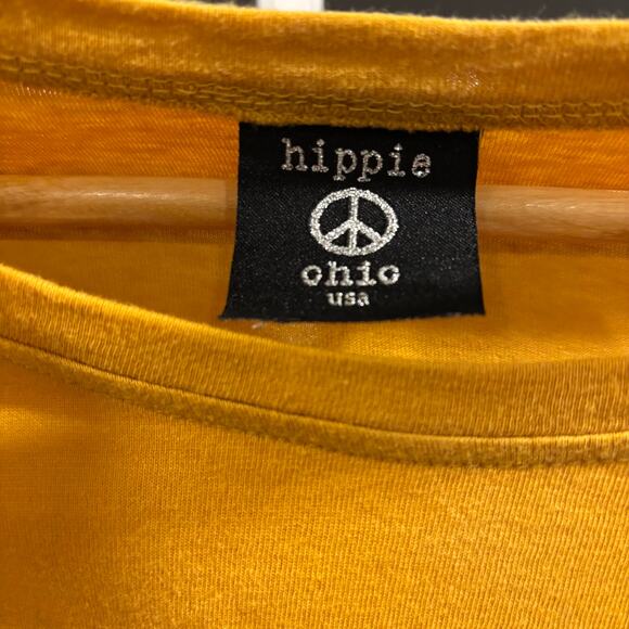 Y2K, 90's, Retro, Skater Yellow and Rainbow Crop Top - Picture 4 of 6